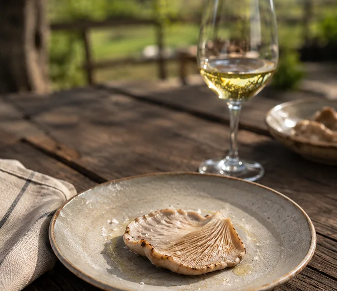 Degustación con vino